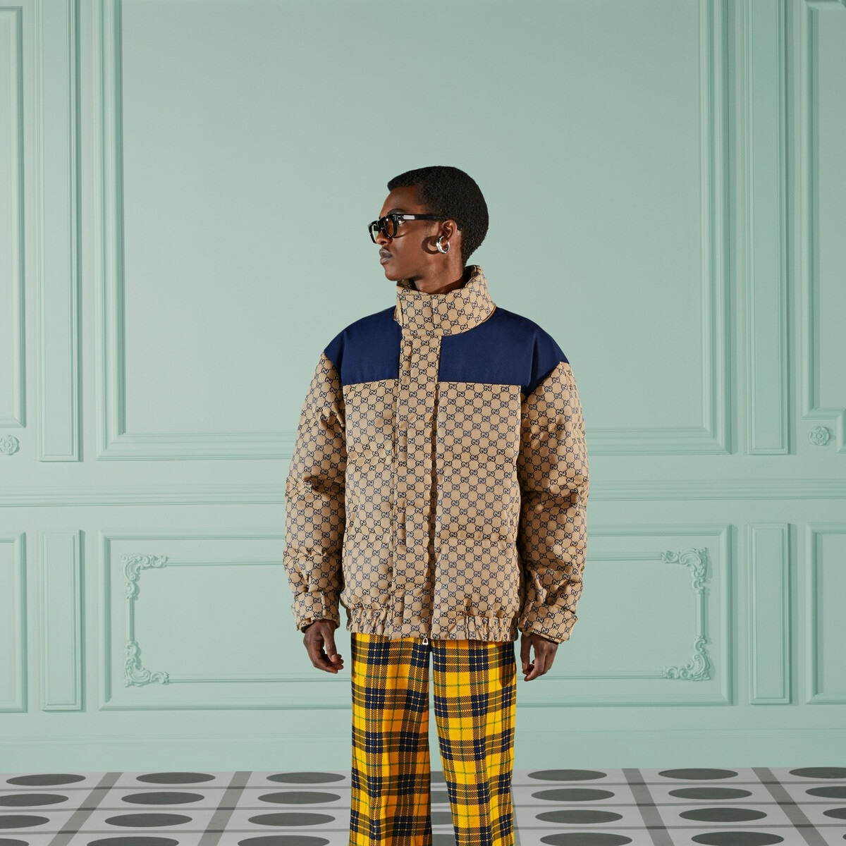 GG canvas goose down jacket - 4