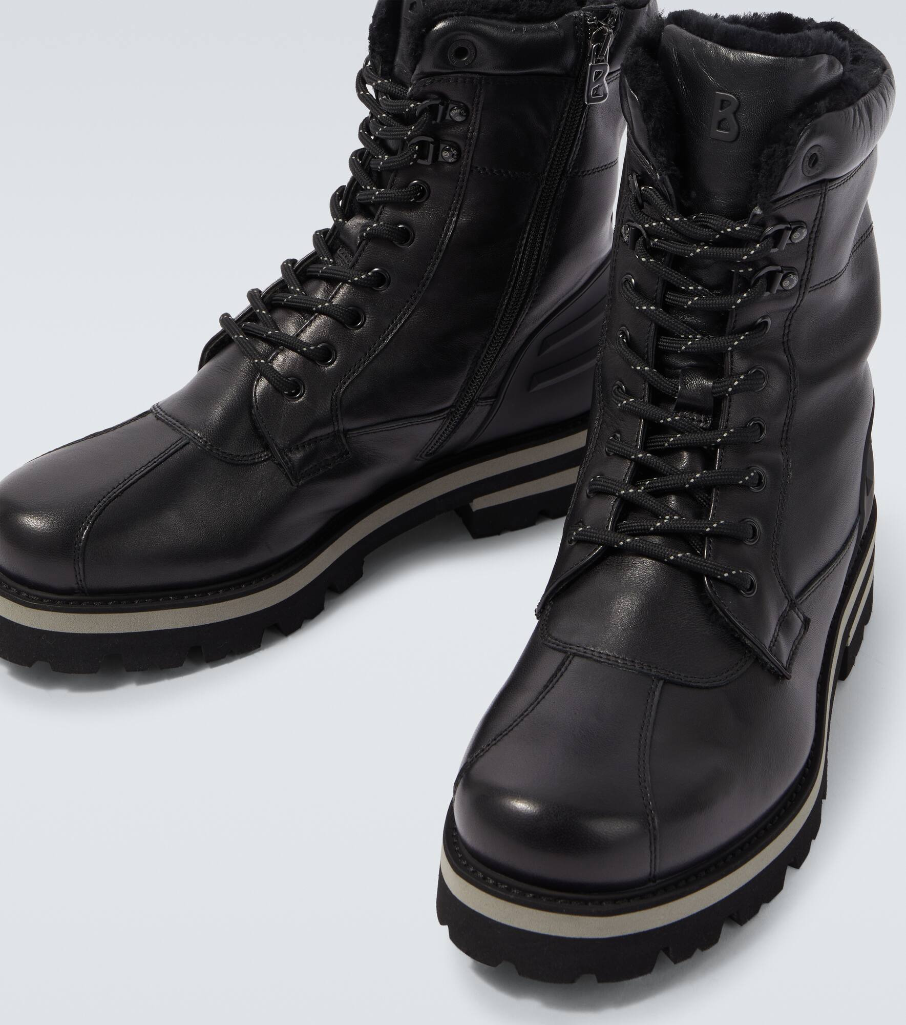 Courchevel leather lace-up boots - 3