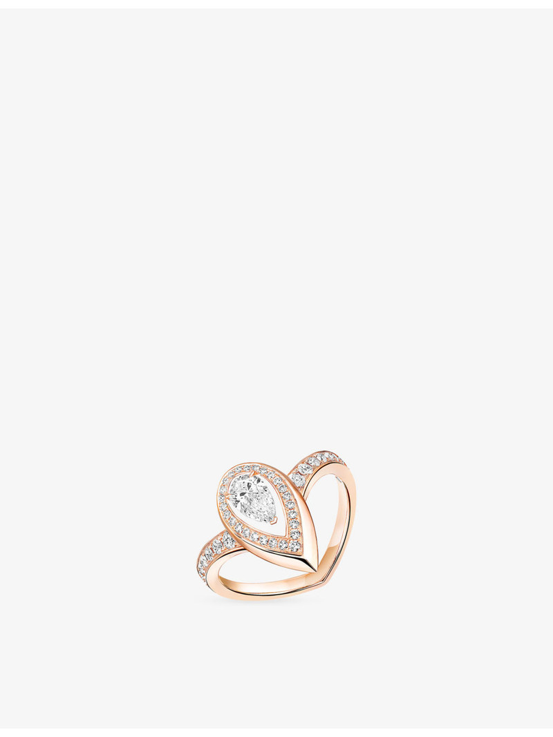 Fiery 0.30ct 18ct Gold And 0.63ct Diamond Ring 1
