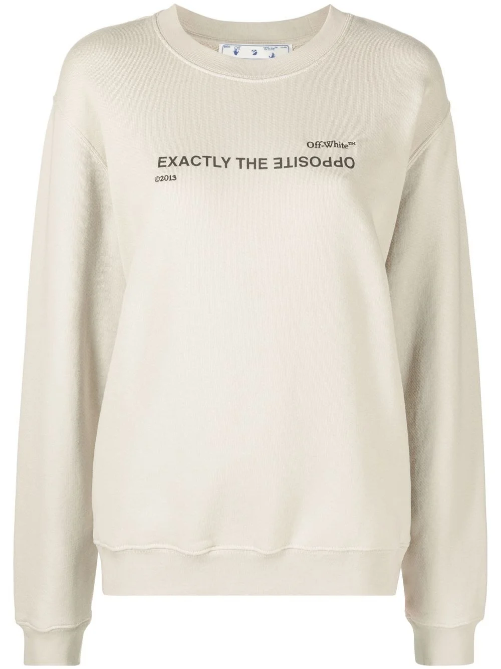 slogan-print sweatshirt - 1