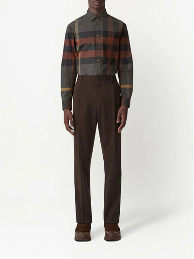 Burberry check-pattern shirt outlook