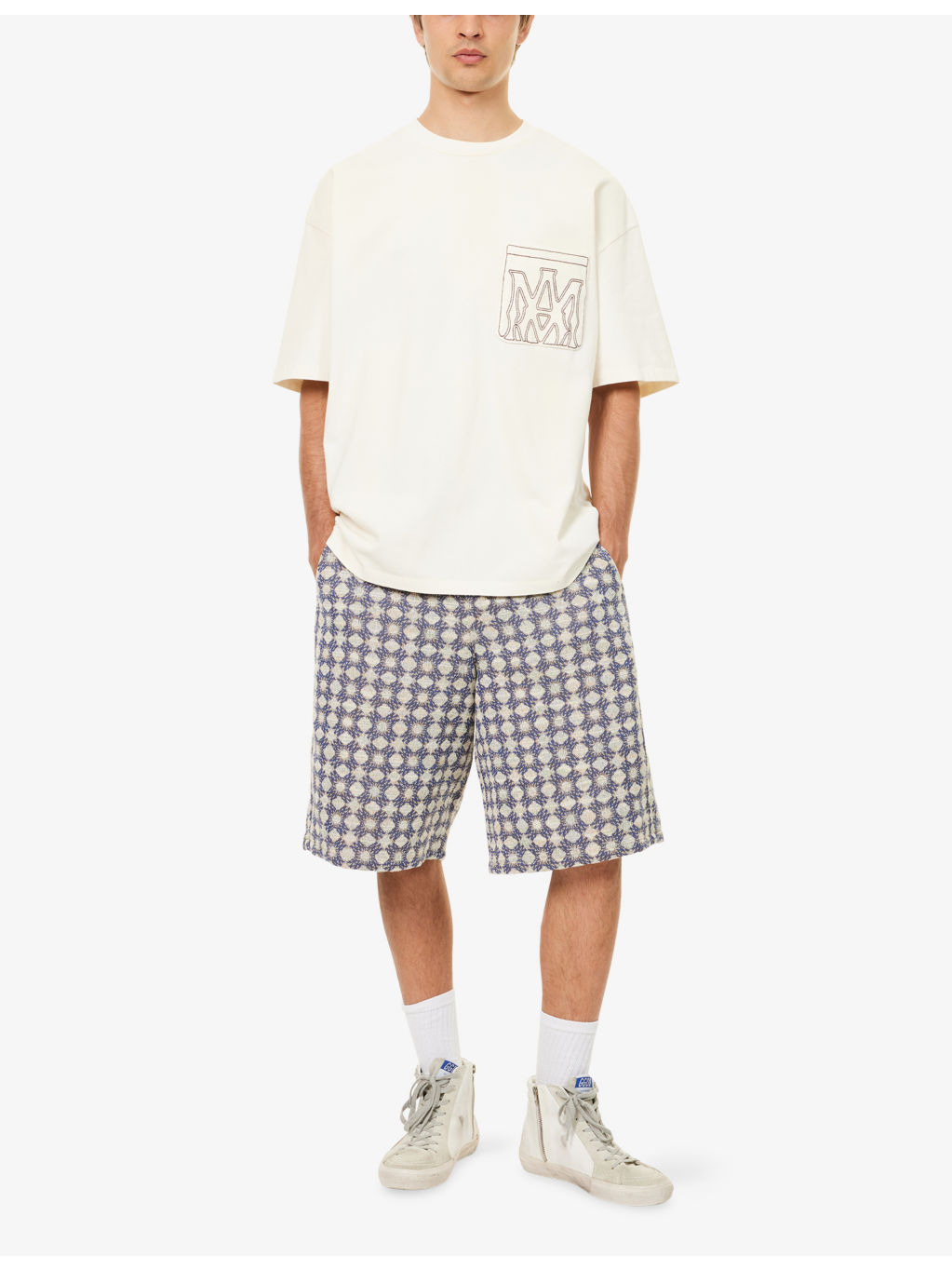 Oversized Patch-Pocket Cotton T-Shirt - 2