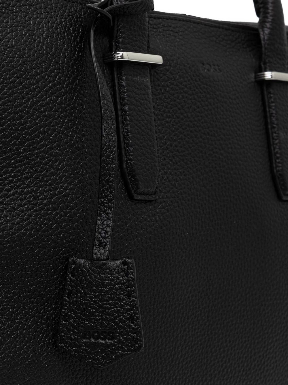 leather top-handle holdall - 5