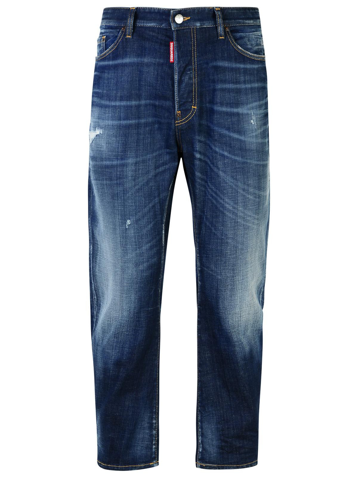 Dsquared2 'Bro' Blue Cotton Jeans Men - 1