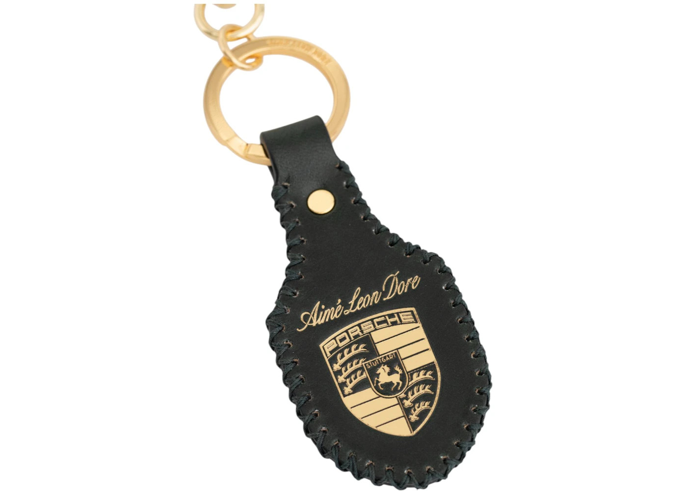 Aime Leon Dore x Porsche 993 Turbo Leather Key Fob Green - 2