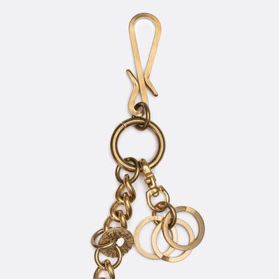 Iron Heart Brass-W6 Wallet Chain with Hook and Rings - Brass outlook