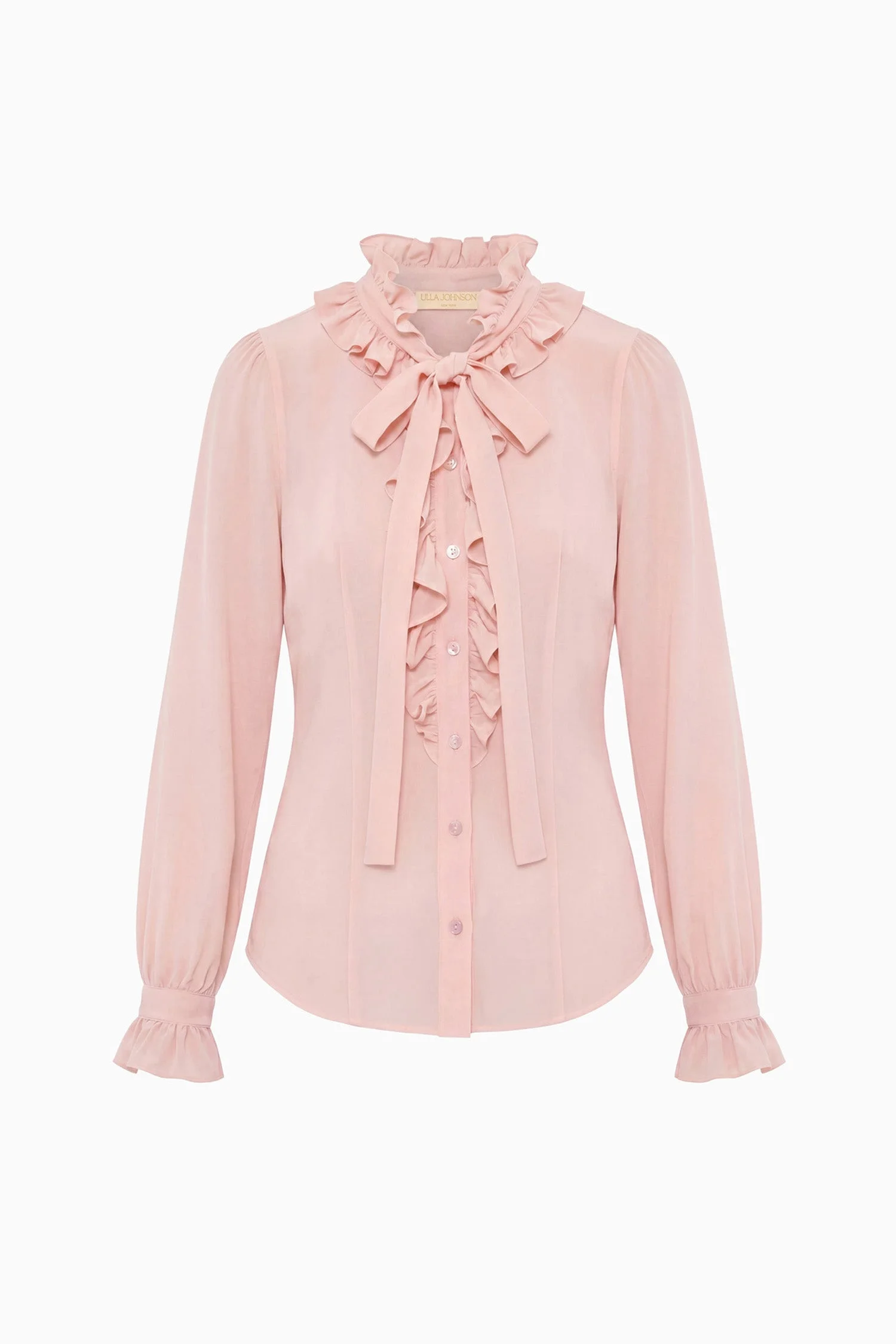 Catroux Long Sleeve Silk Blouse - 1