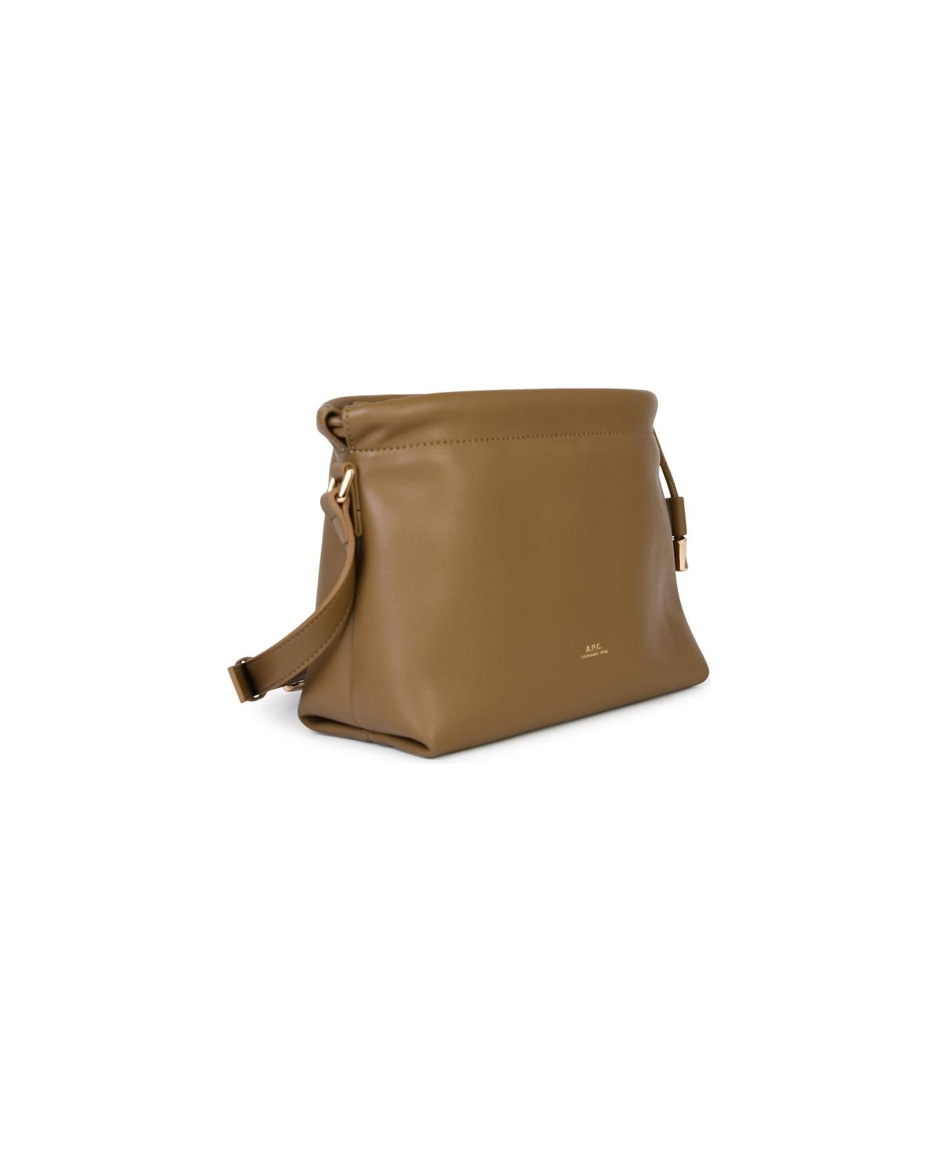 Small 'ninon' Crossbody Bag In Olive Green Eco-leather - 2