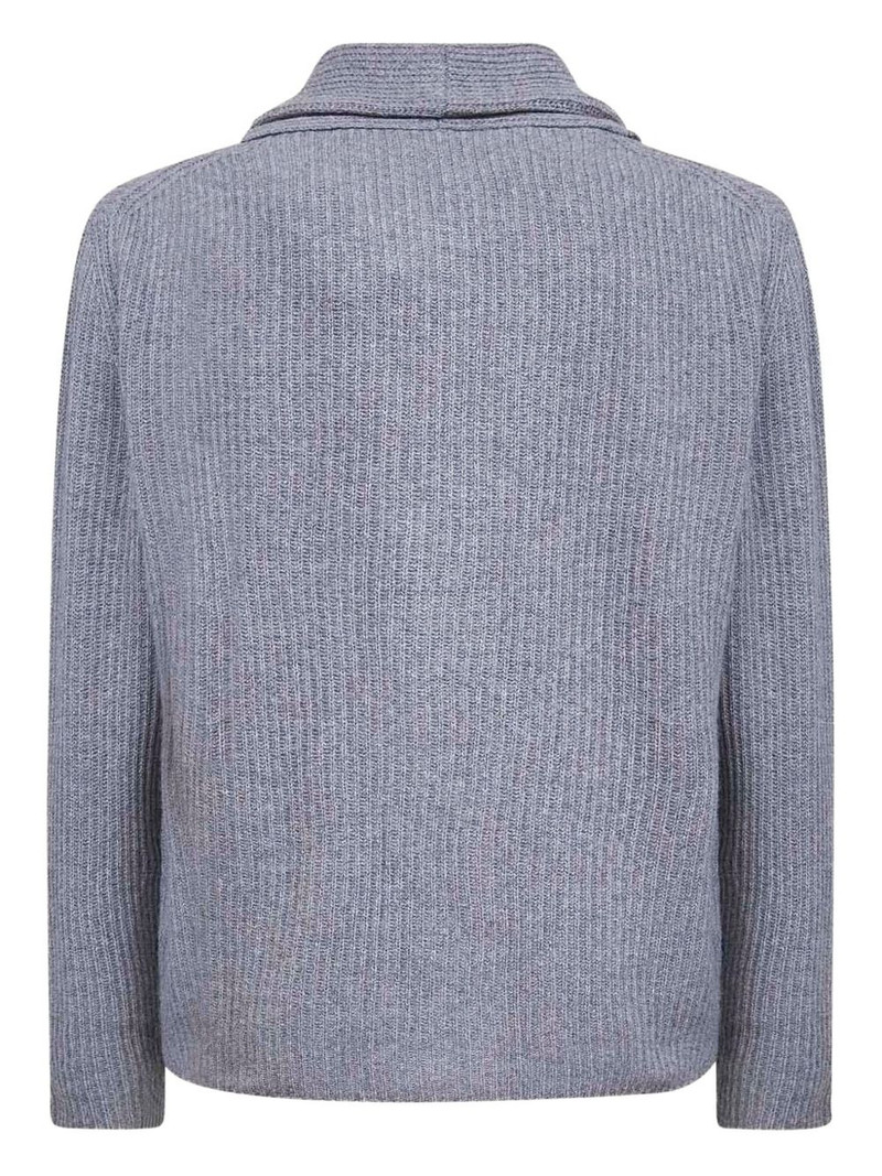 LARDINI shawl-collar cardigan outlook