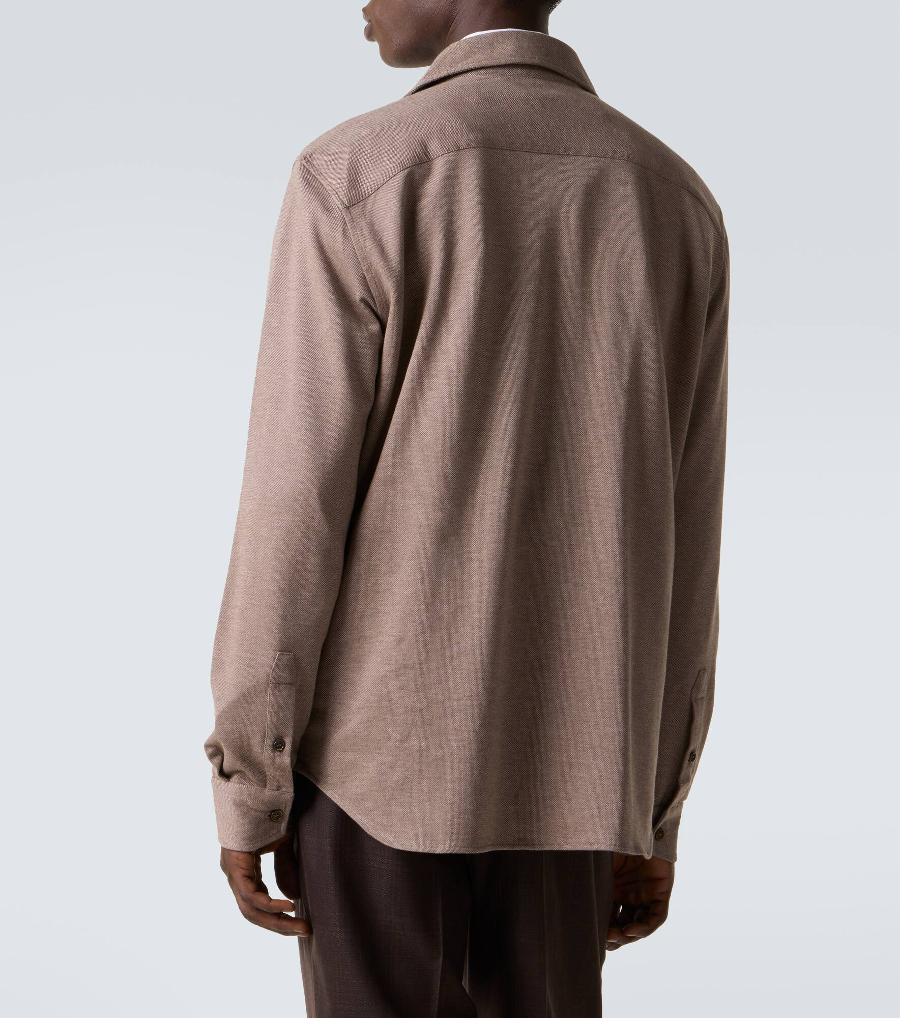 Cotton piqué shirt - 4