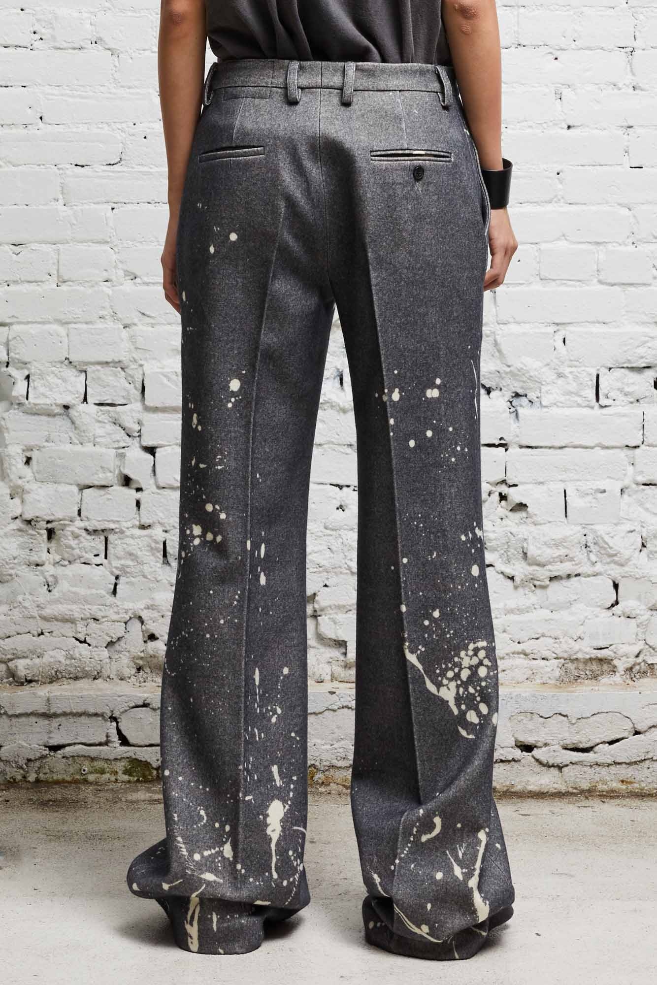 RELAXED TROUSER - GREY PAINT SPLATTER - 5