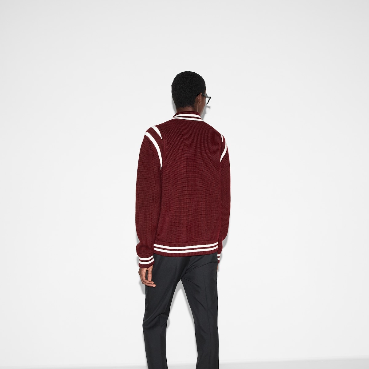 Knit wool cardigan with embroidery - 4