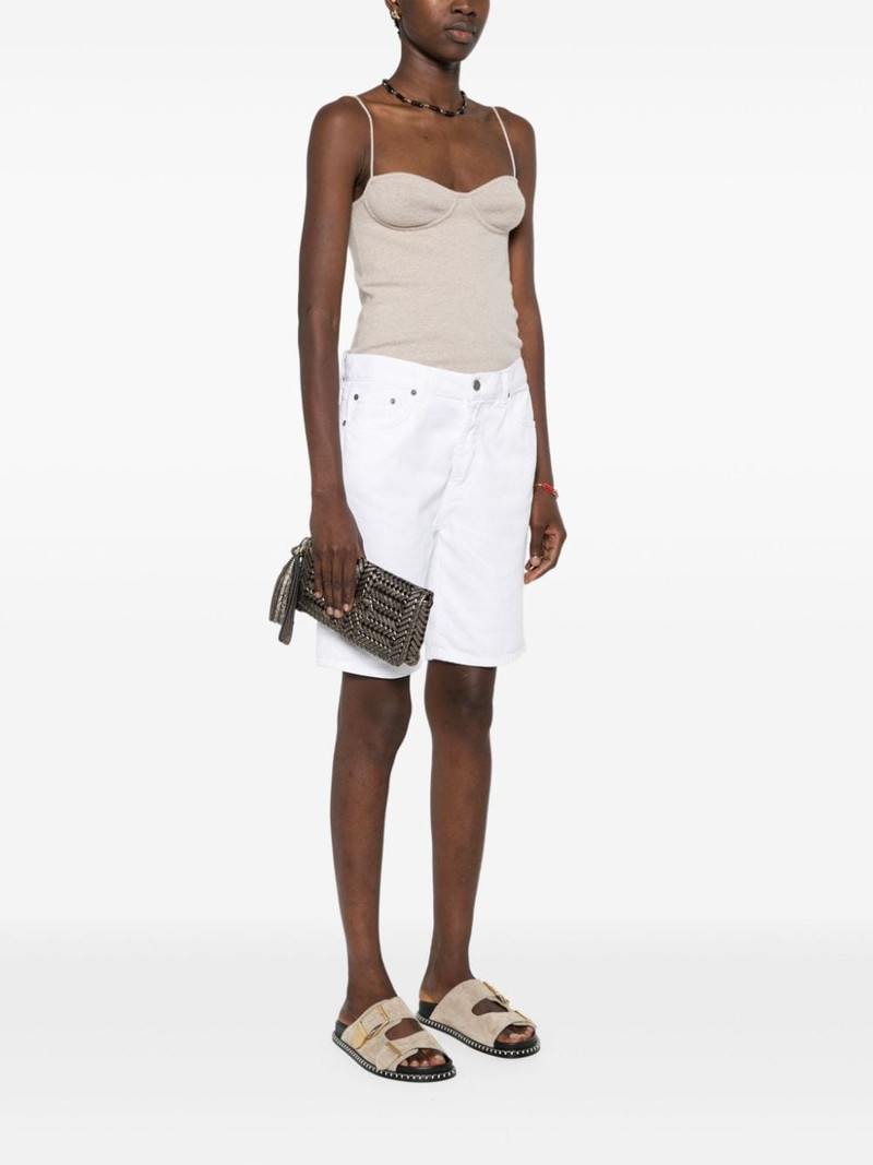 Anya Hindmarch interwoven metallic leather clutch bag outlook