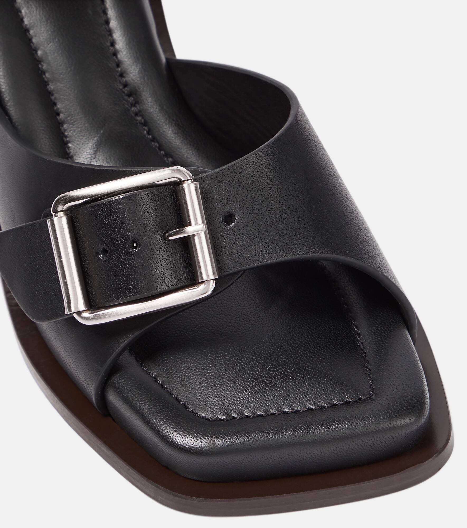 Embellished leather sandals - 6