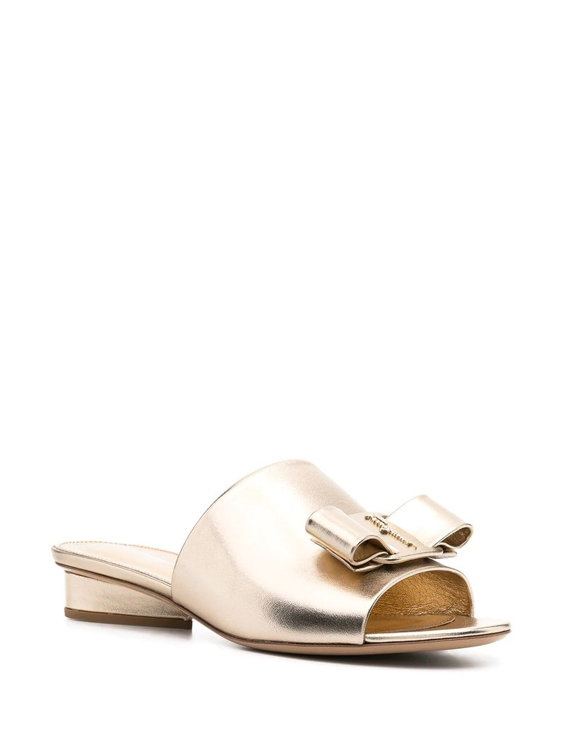 FERRAGAMO Viva Bow slide sandals outlook