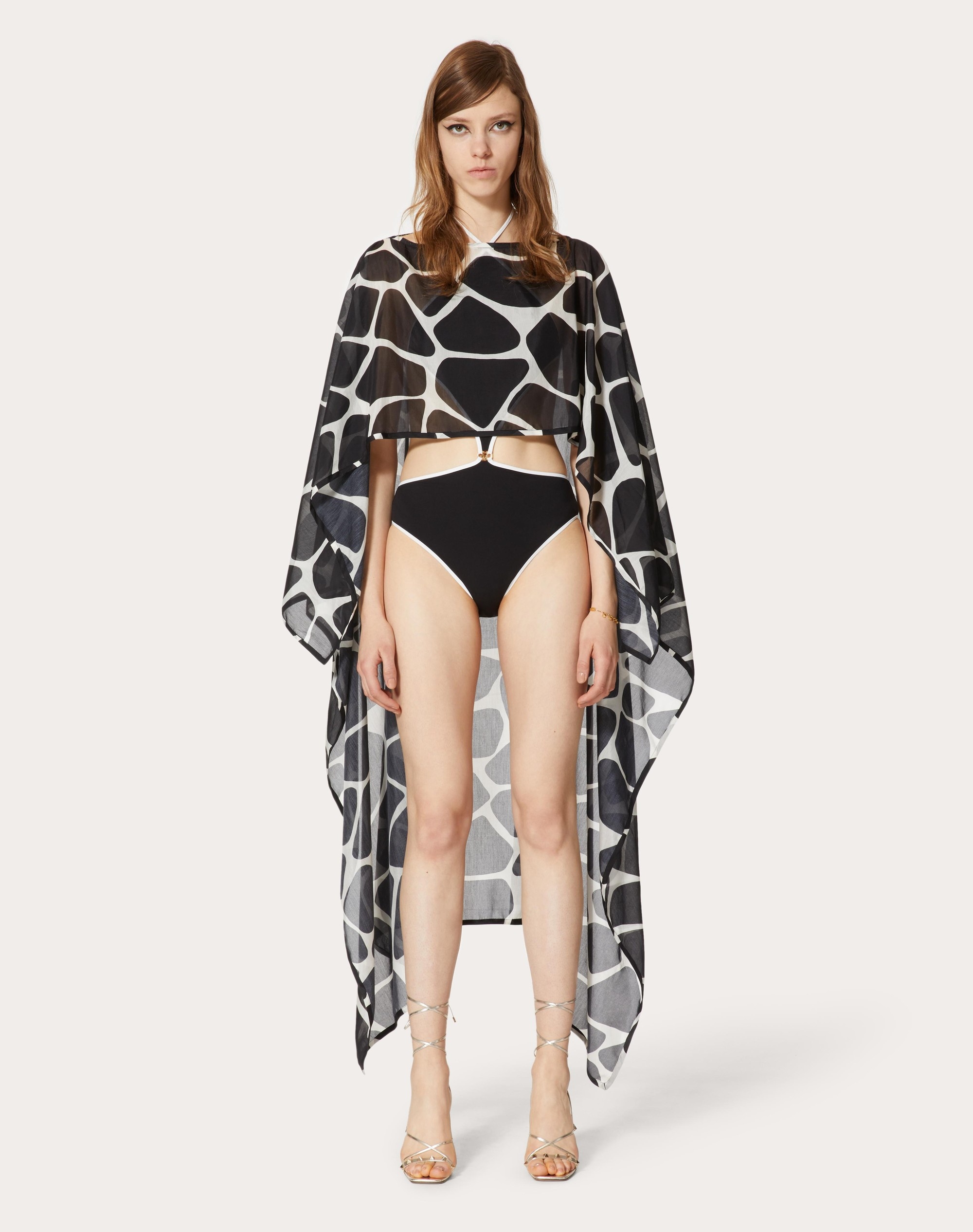 VOILE CAPE WITH GIRAFFA RE-EDITION PRINT - 3