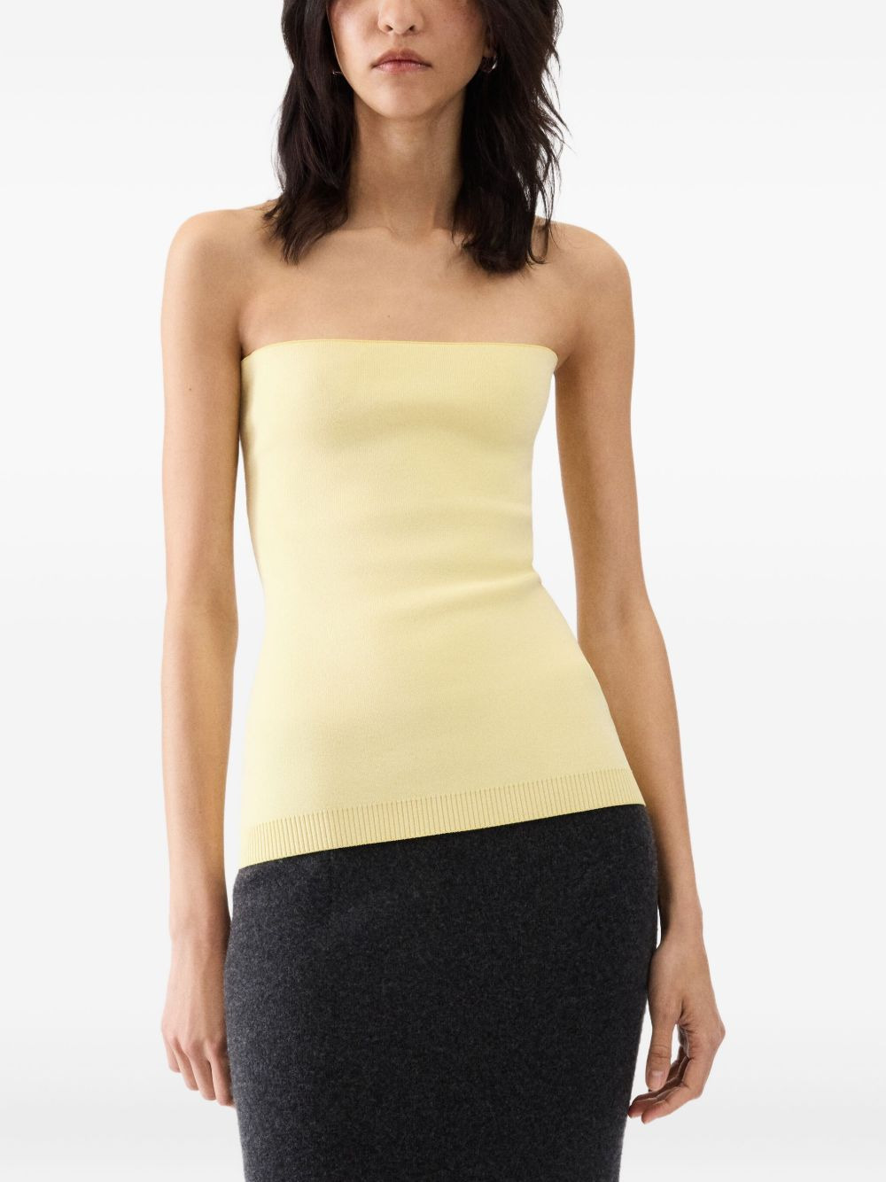 strapless knitted top - 3