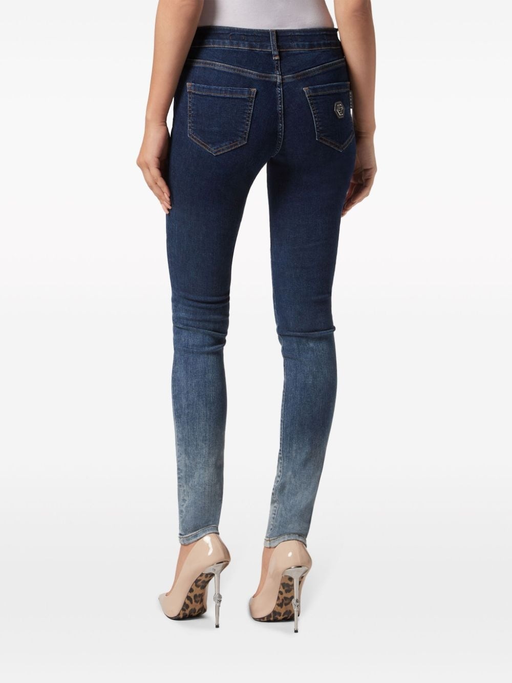 logo-appliquÃ© skinny jeans - 2