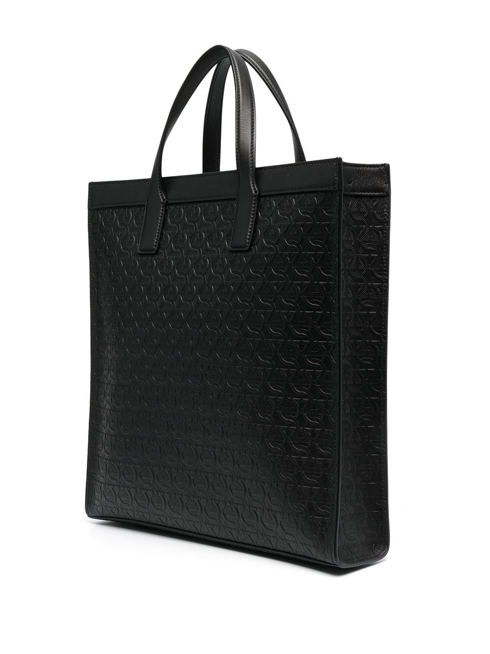 logo-embossed tote bag - 3