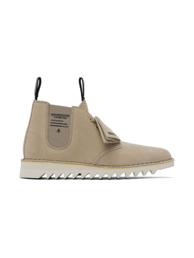 Taupe Neighborhood Edition Suede Desert Boots - 1