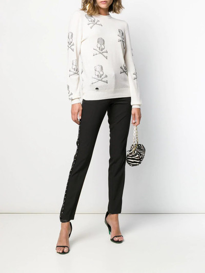 PHILIPP PLEIN Star studded skinny trousers outlook