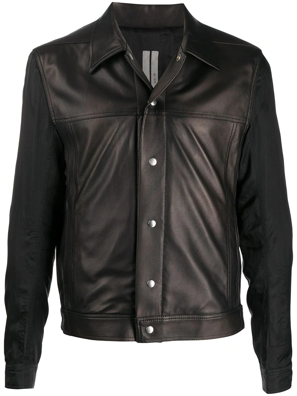 leather short jacket - 1