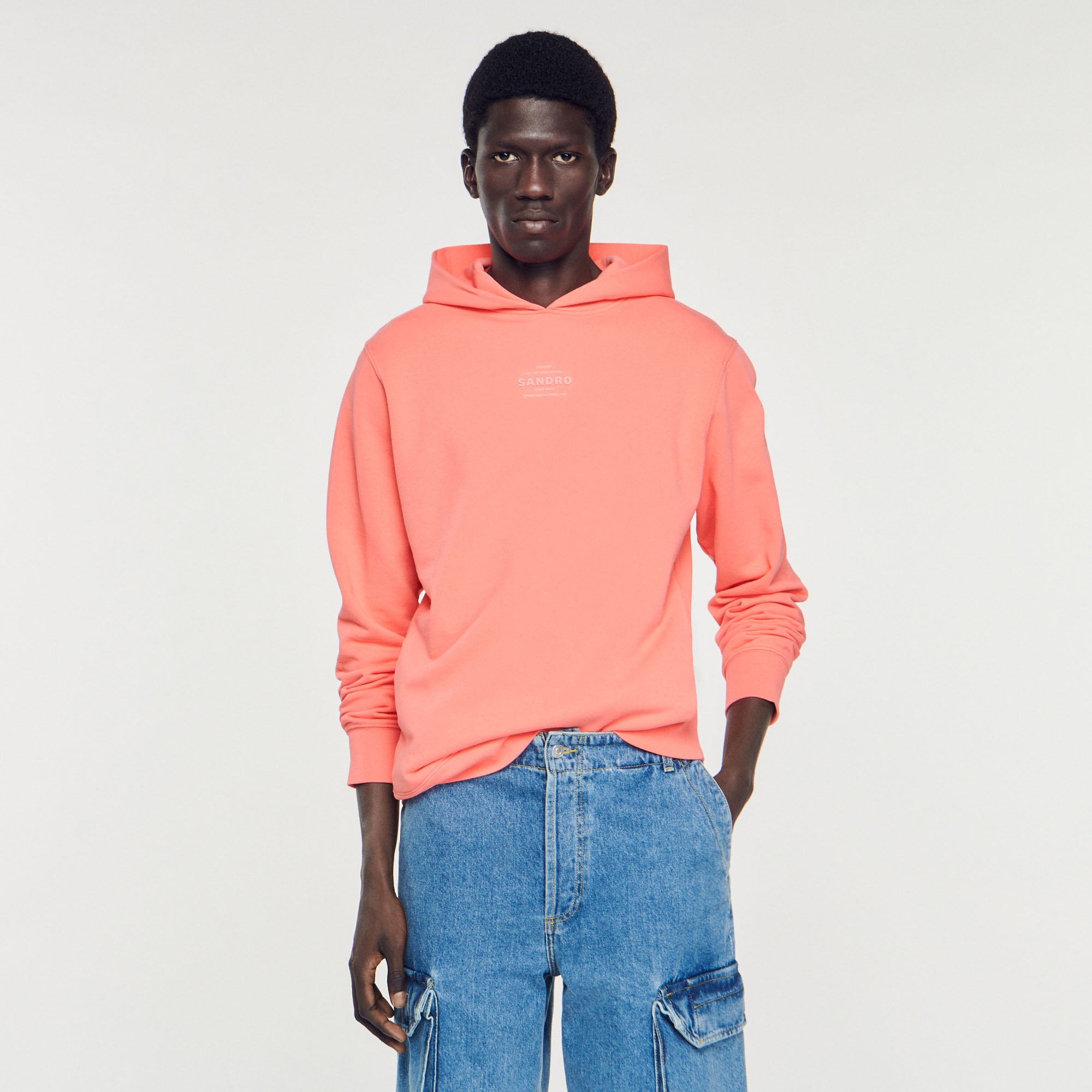 Hooded sweatshirt with rubber logo - 5