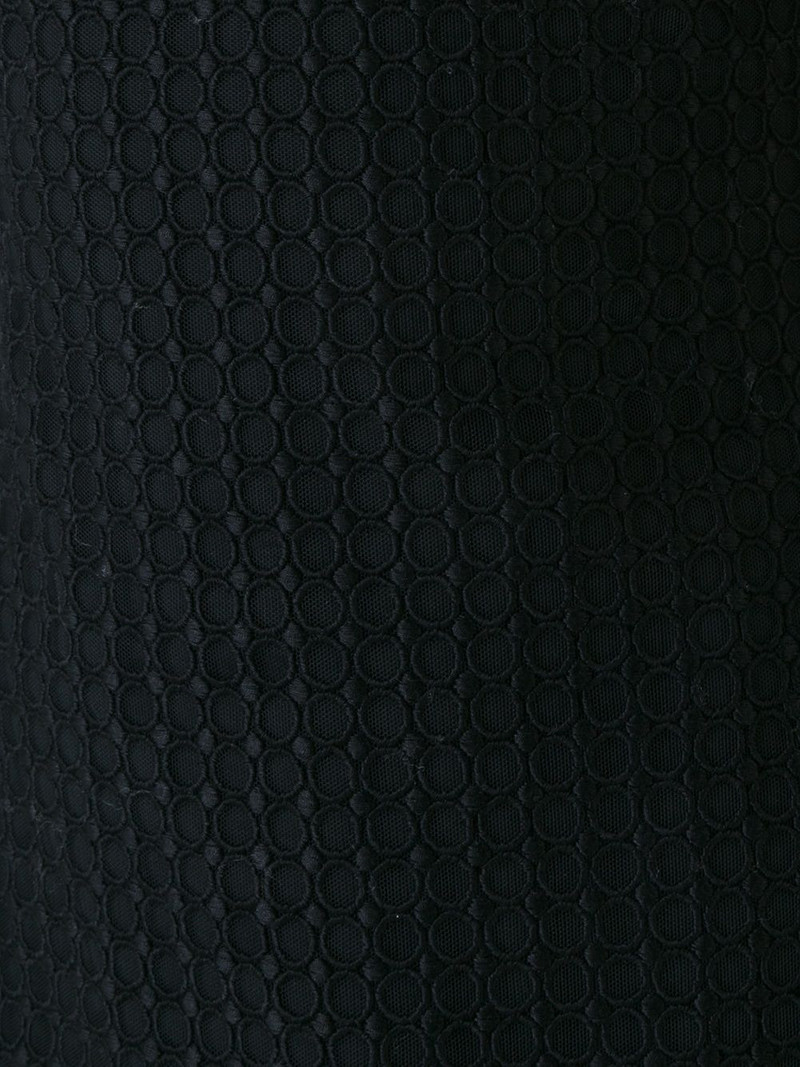 mesh sleeve flared mini dress 5