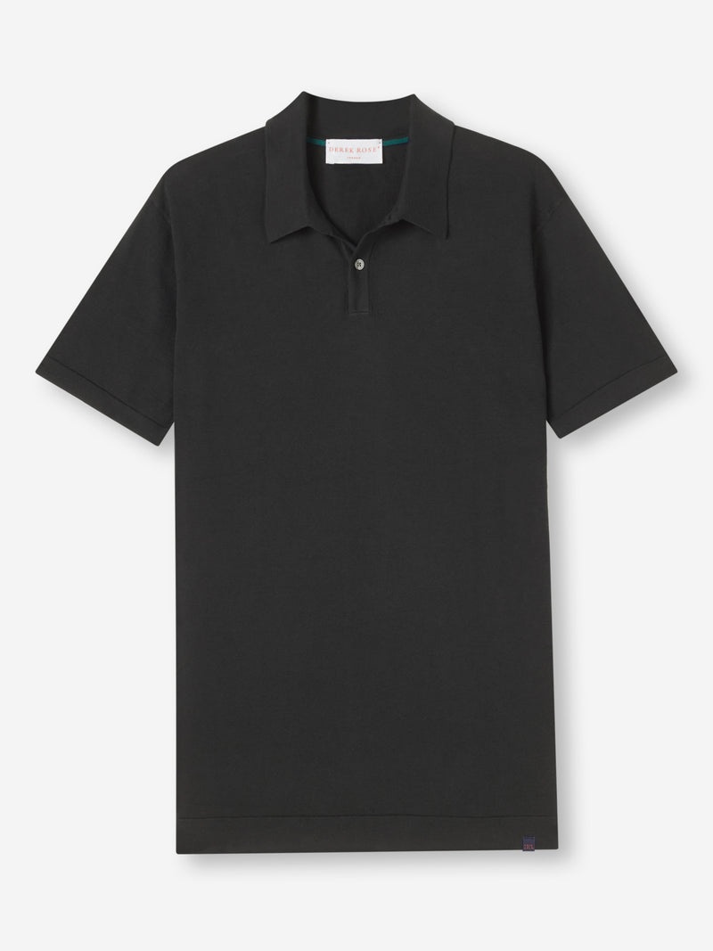 Men's Polo Shirt Jacob Sea Island Cotton Black - 1