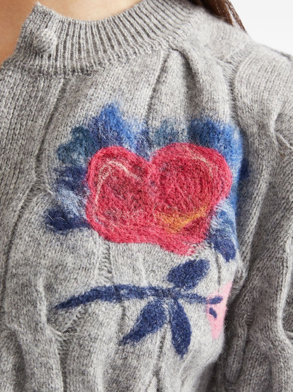 cable-knit cardigan - 5