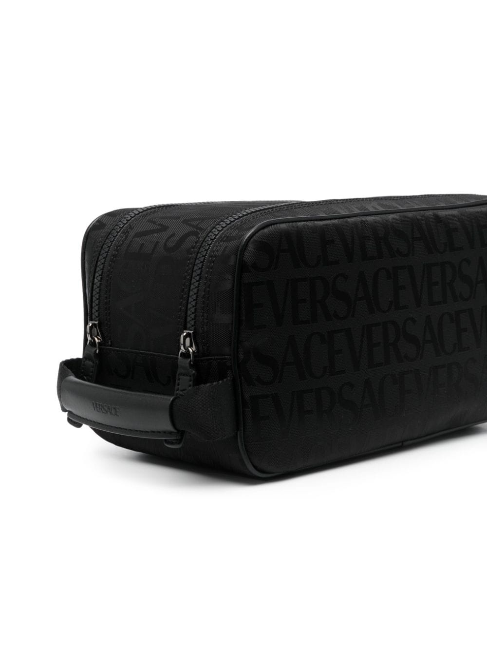 logo-print wash bag - 3