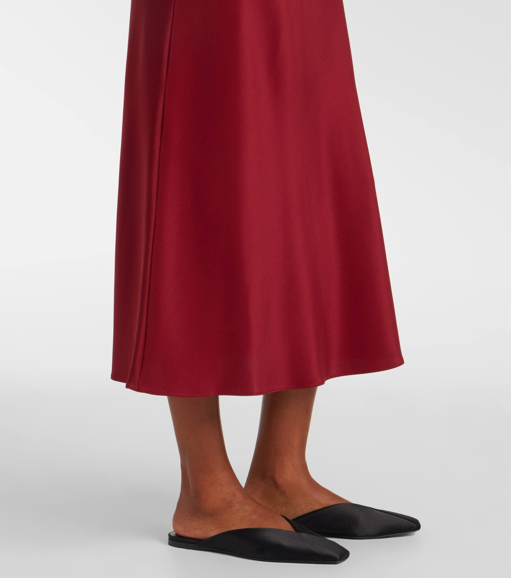 Borbona silk-blend midi skirt - 5