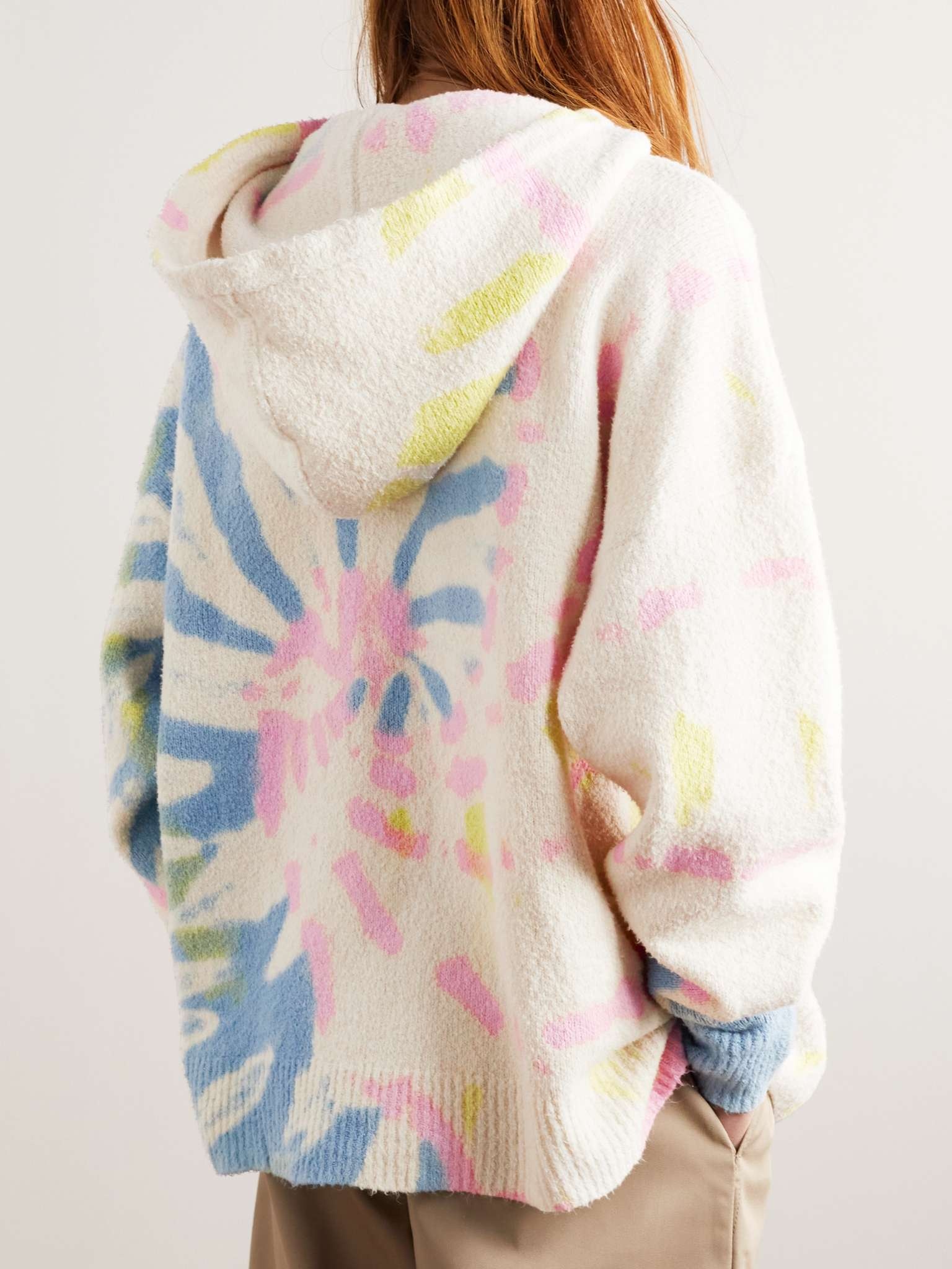 Tie-Dyed Brushed Cotton-Blend Jersey Hoodie - 3