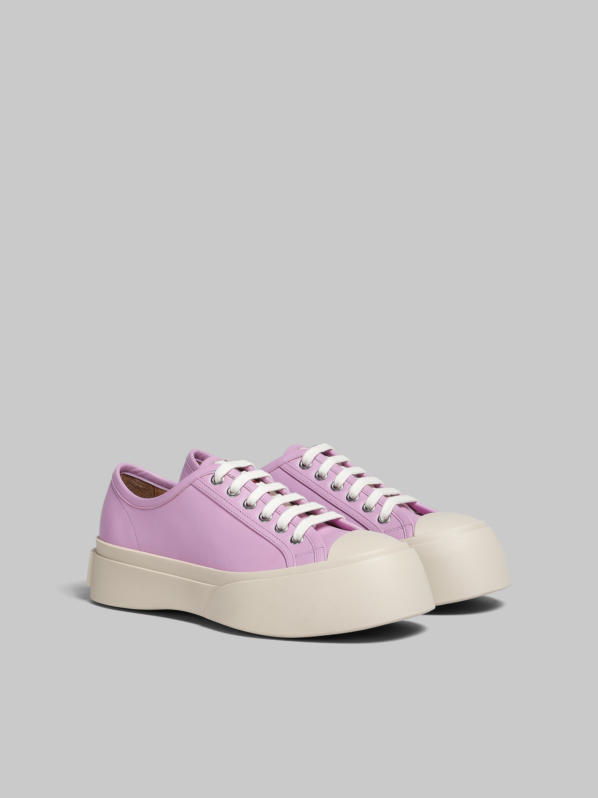 LILAC NAPPA LEATHER PABLO LACE-UP SNEAKER - 2