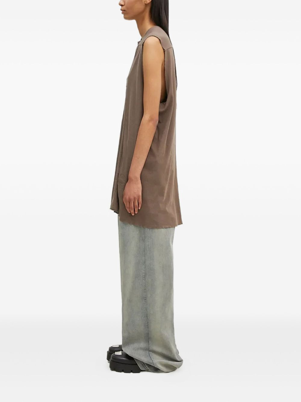 panelled sleeveless top - 2