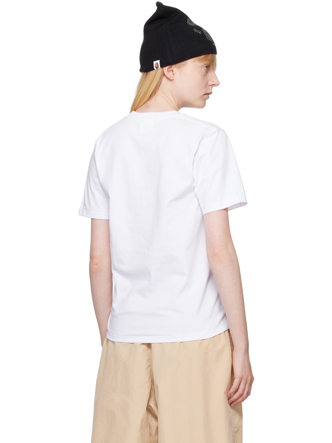 White Abc Camo Glitter T-Shirt - 3