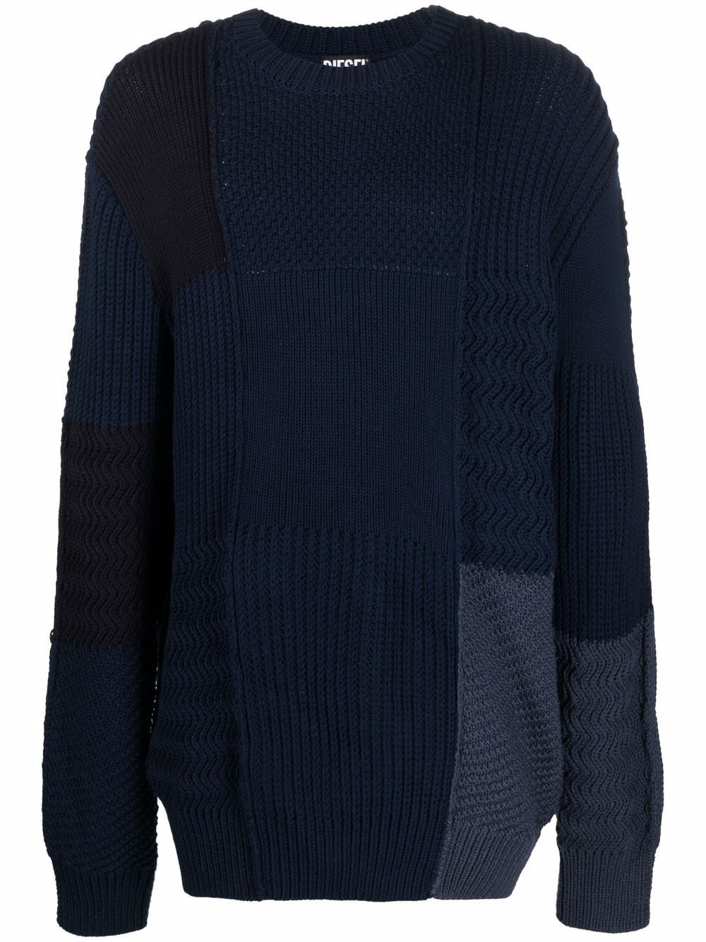 textured-knit wool jumper - 1