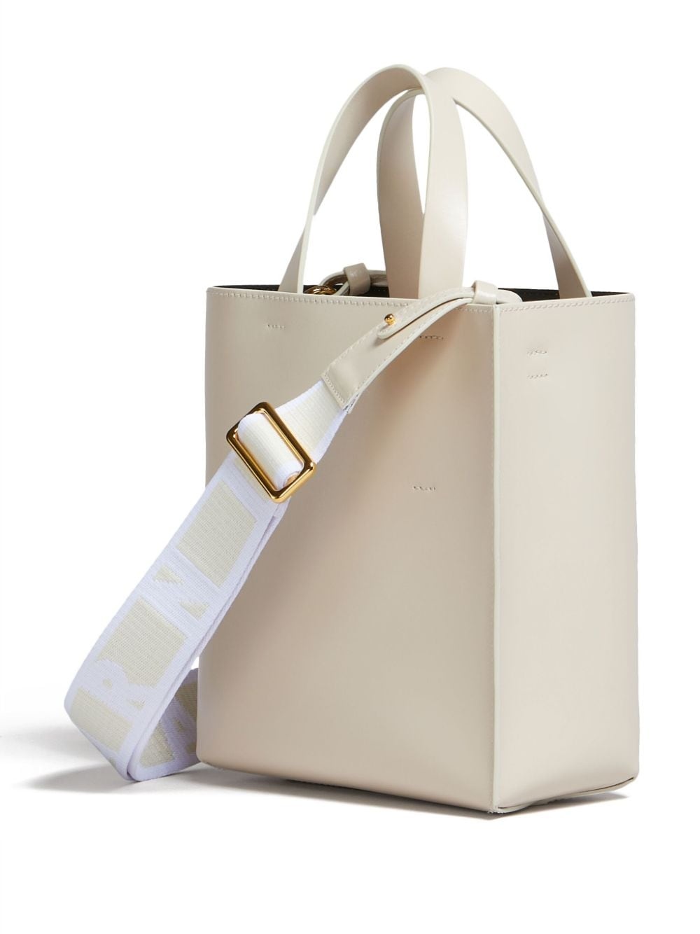 mini Museo leather tote bag - 3