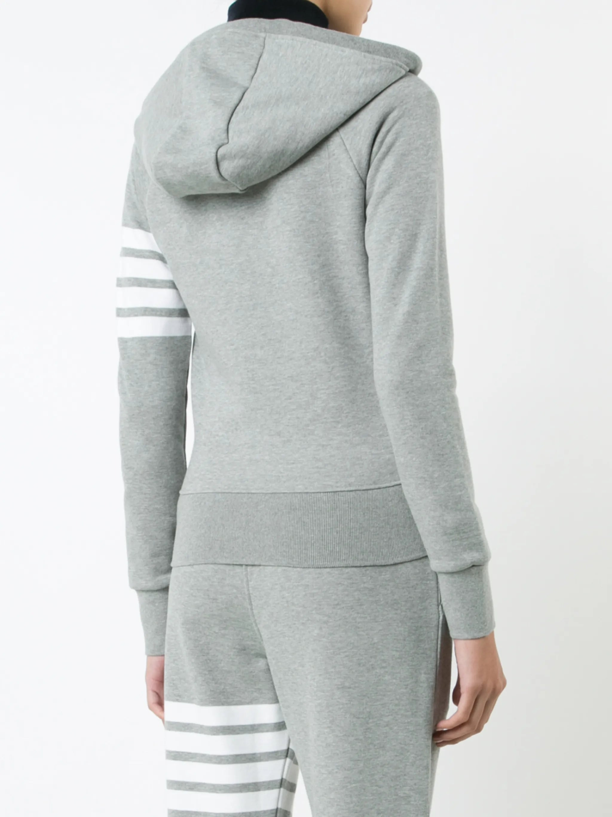 4-Bar striped cotton hoodie - 9