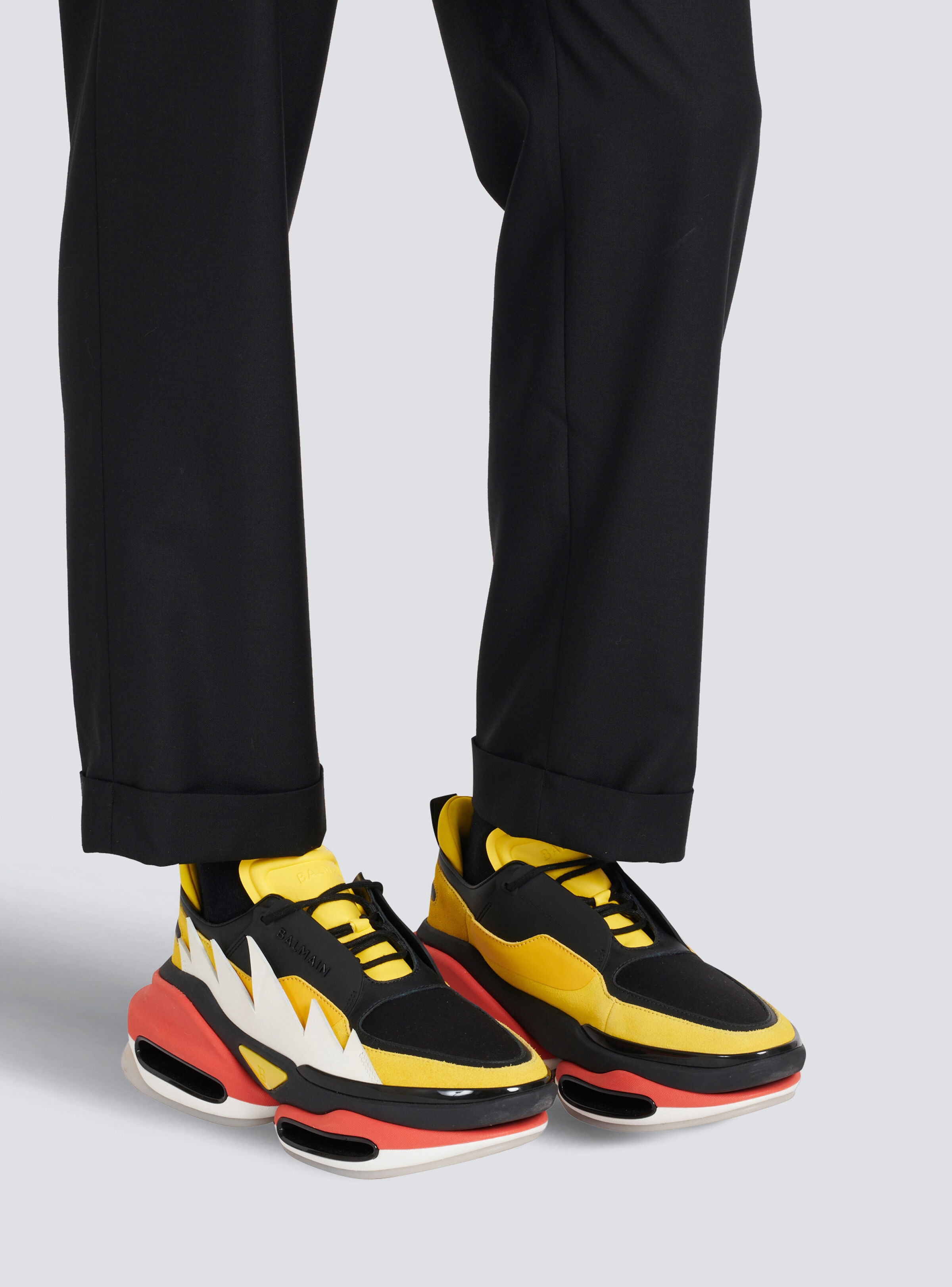 スニーカー Balmain YM3VI277LSWD BALMAIN LEATHER B-BOLD LOW TOP Sneakers Balmain Women's 