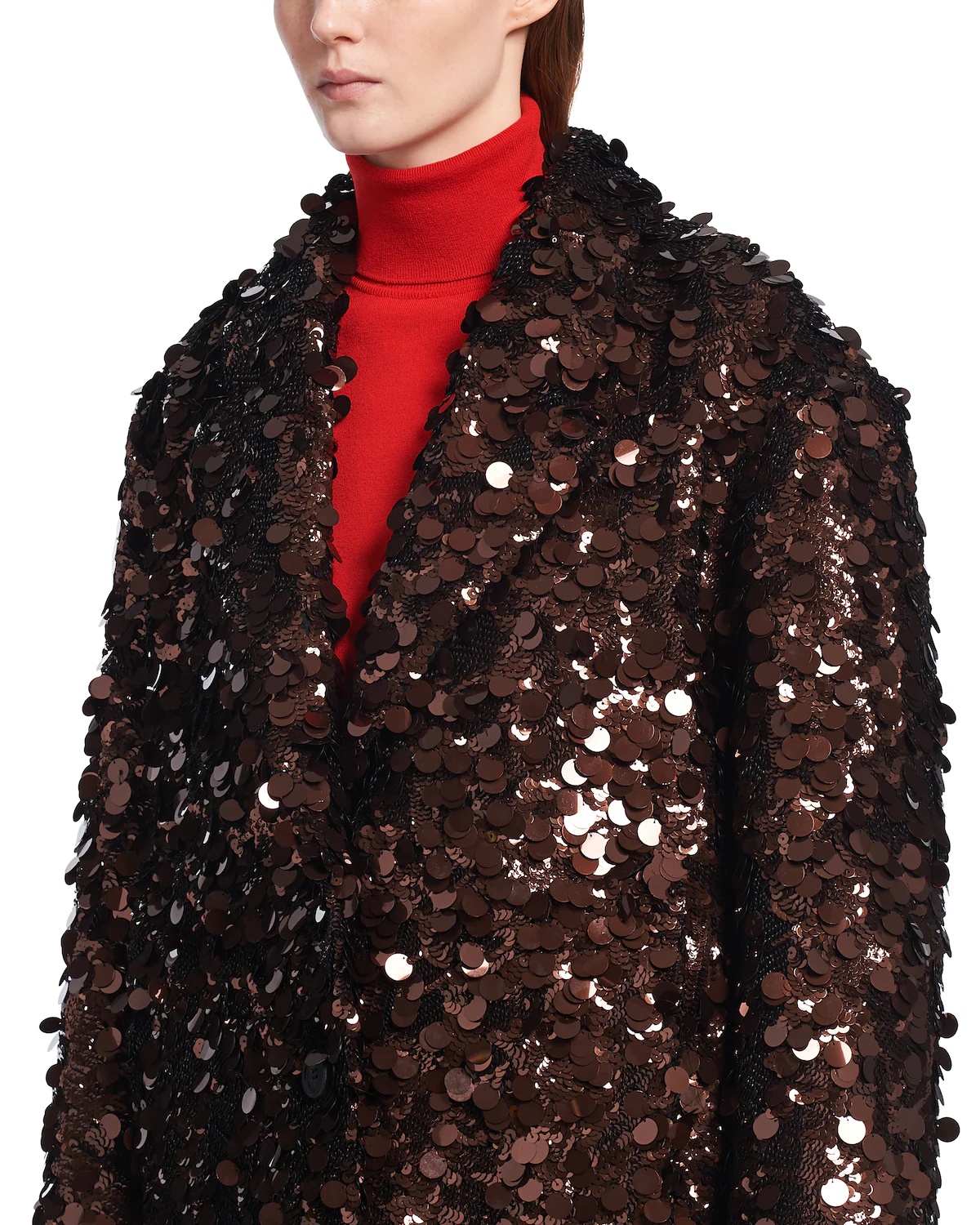 Sequin embroidered coat - 5