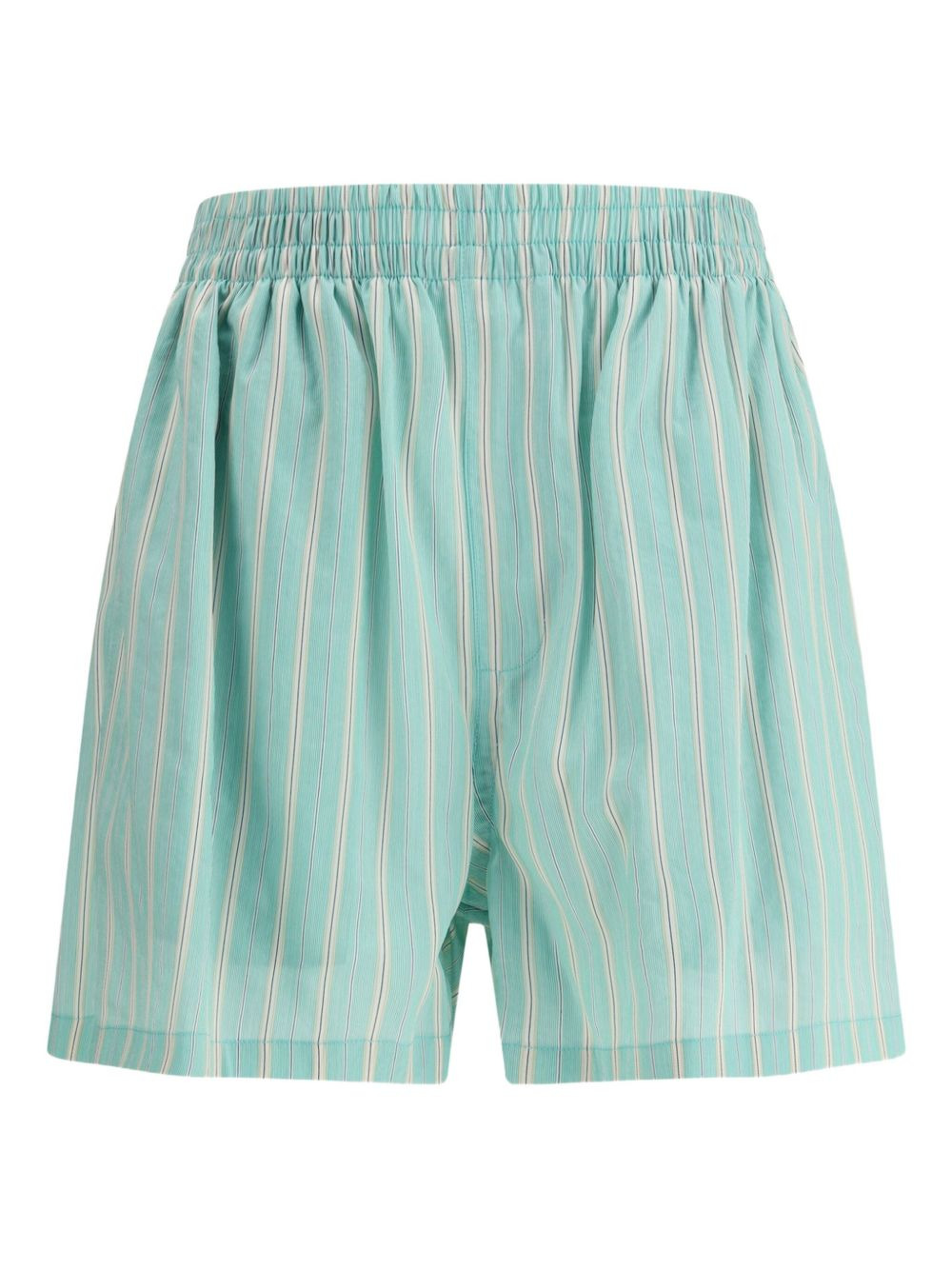 striped elastic-waist shorts - 2
