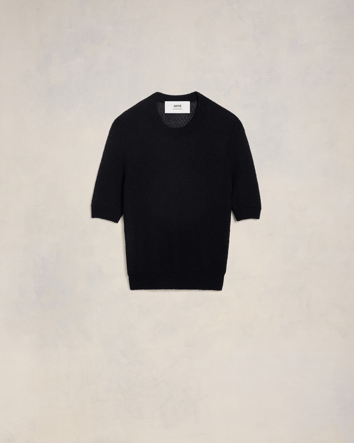 BOUCLE CREWNECK CROPPED T-SHIRT - 1