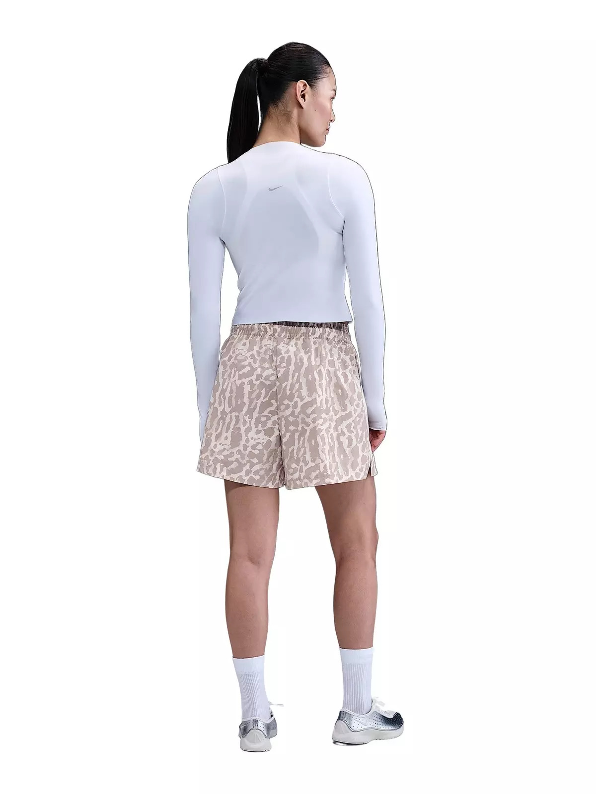 Women's Sportswear Trend Woven AOP Shorts -Grey - 5