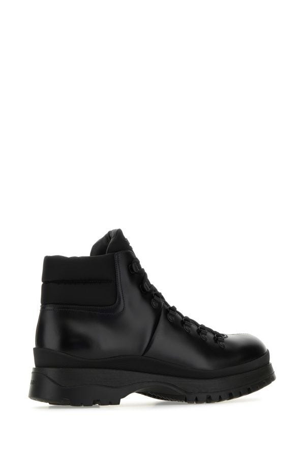 Prada Men Re-Nylon And Leather Brixxen Ankle Boots - 4