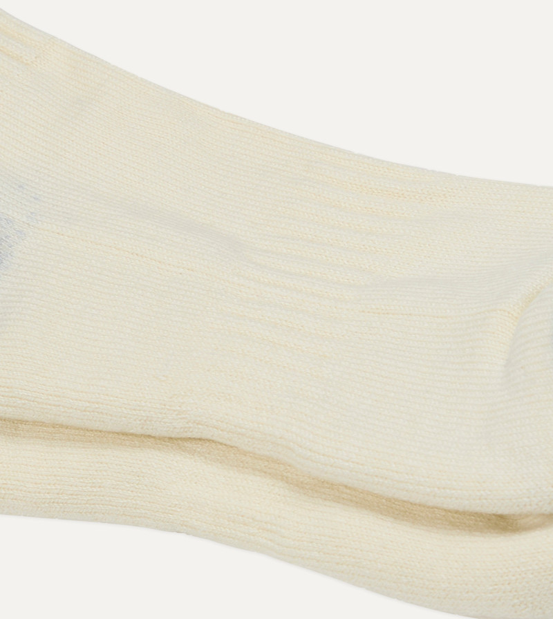 Red and Navy Striped Cotton Sport Socks 3