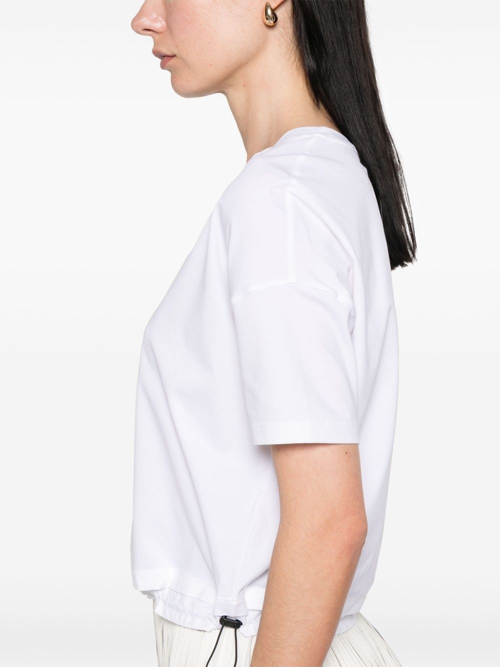 drawstring-hem T-shirt - 5