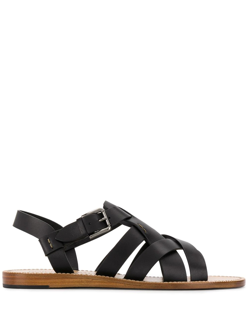 strappy flat sandals - 1