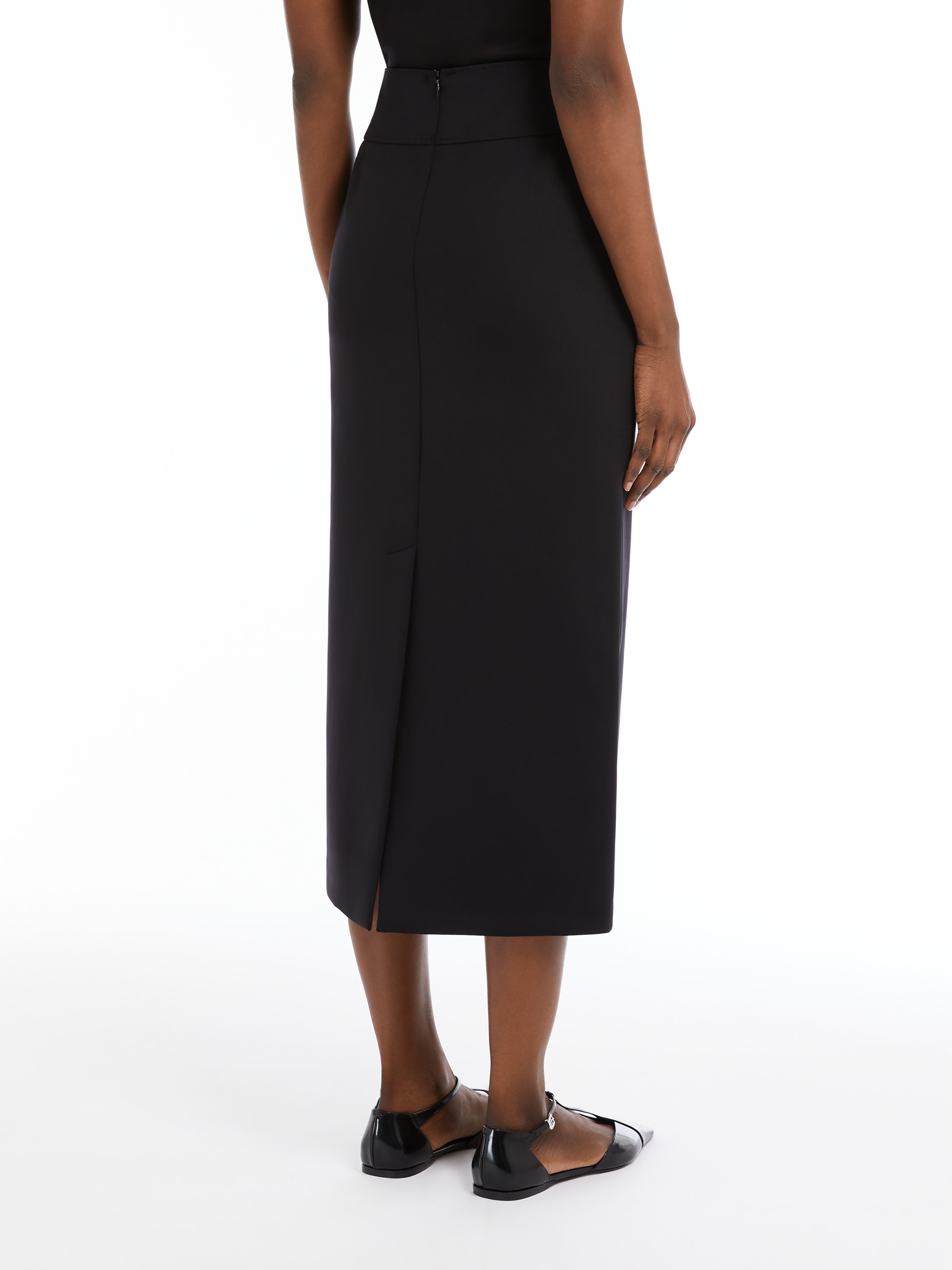 BLOCCO Technical jersey pencil skirt - 4