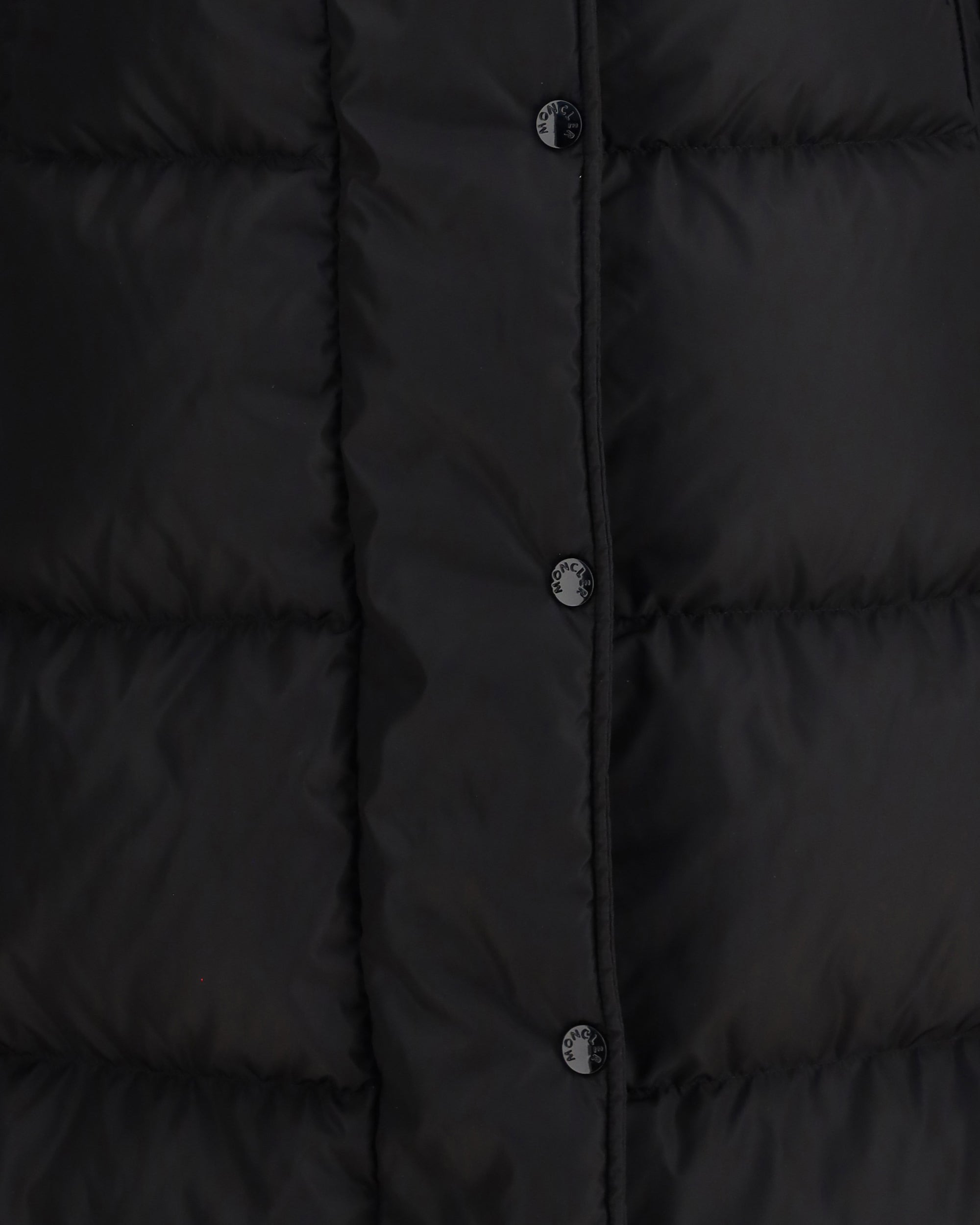 The long Down Jacket with hood and wool trims - 3